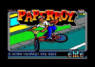 Paperboy (UK) (1987) (Trainer) screen shot title